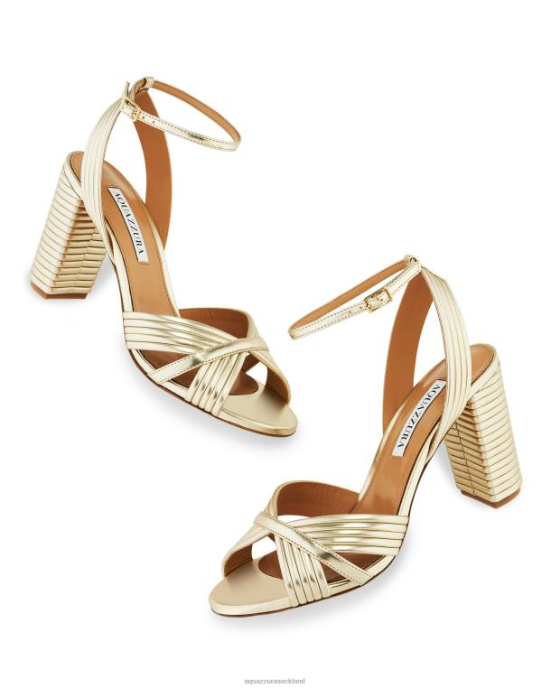 Aquazzura Very Sundance Sandal 85 GOLD TZ66657