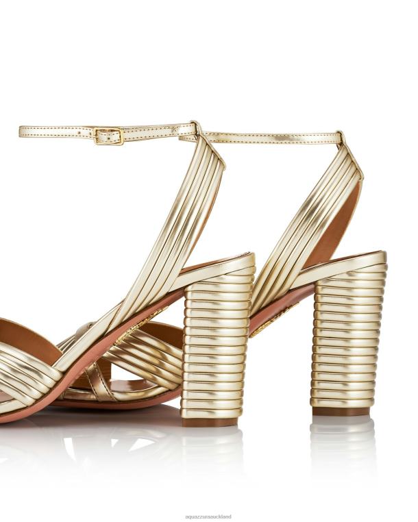 Aquazzura Very Sundance Sandal 85 GOLD TZ66657