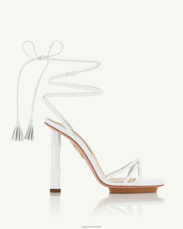 Aquazzura Wild Bamboo Sandal 115 WHITE TZ66619