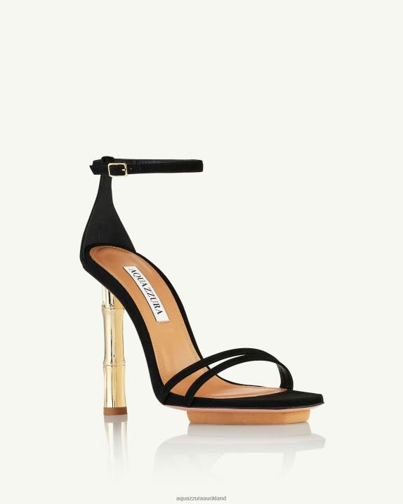 Aquazzura Wild Nights Sandal 115 BLACK R4L62