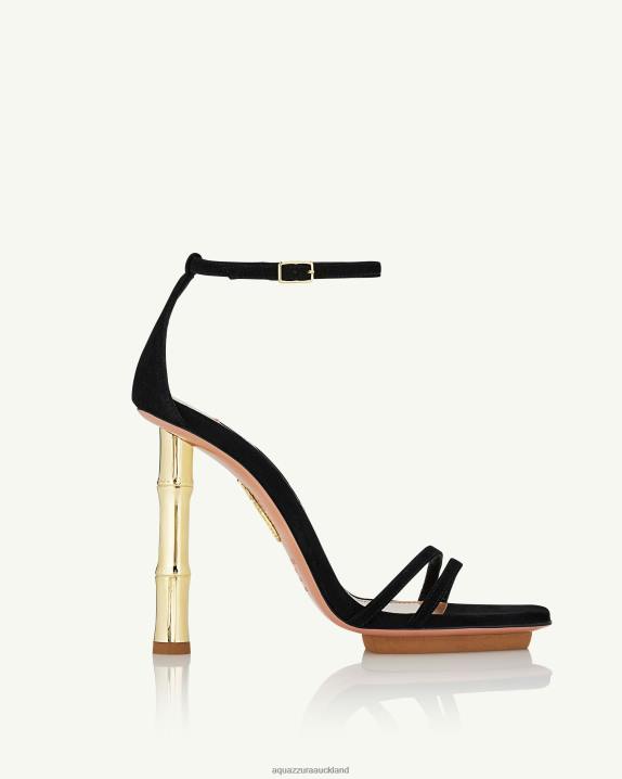 Aquazzura Wild Nights Sandal 115 BLACK R4L62