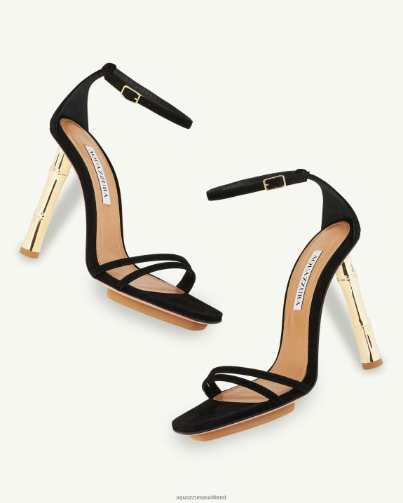 Aquazzura Wild Nights Sandal 115 BLACK R4L62