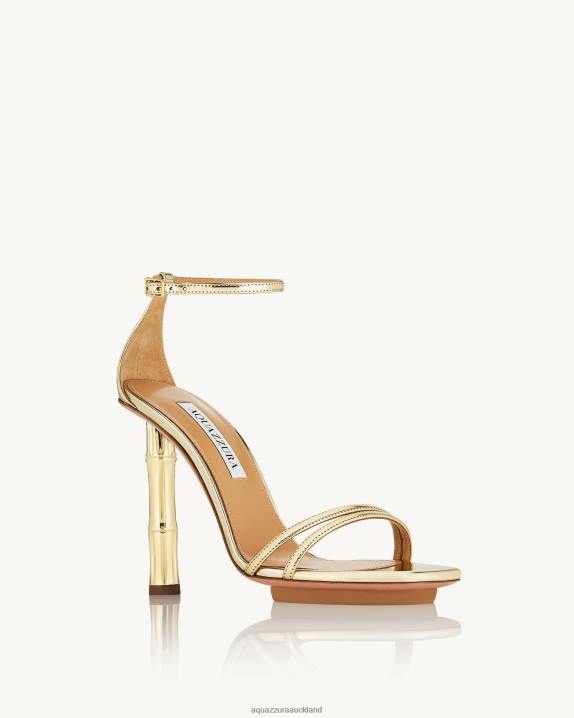 Aquazzura Wild Nights Sandal 115 GOLD R4L61