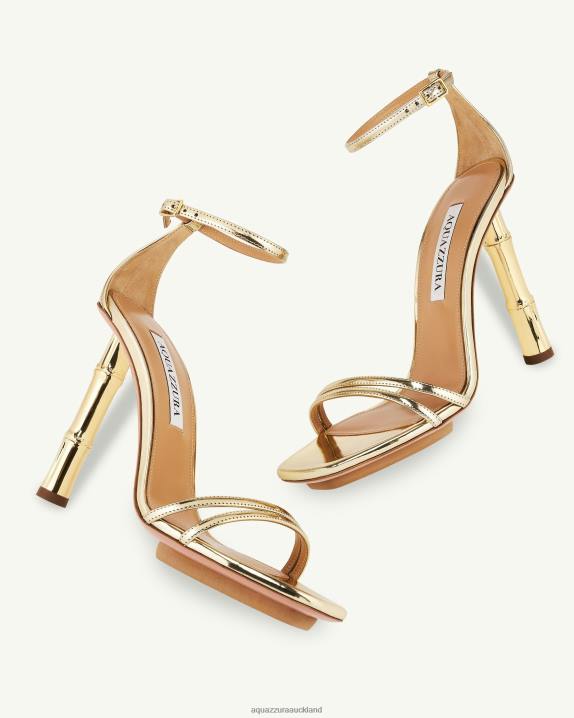 Aquazzura Wild Nights Sandal 115 GOLD R4L61