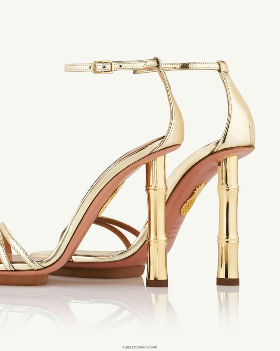 Aquazzura Wild Nights Sandal 115 GOLD R4L61