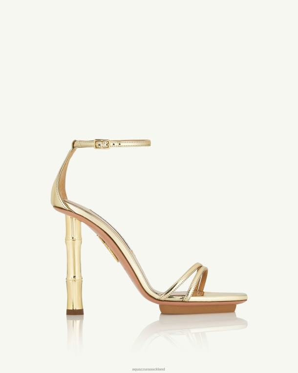 Aquazzura Wild Nights Sandal 115 GOLD TZ6661